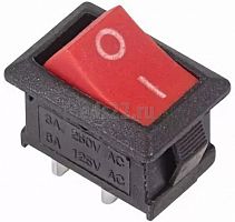 Клавишный выключатель 250В 6А 2с ON-OFF арт.36-2111 красный Mini (RWB-201,SC-768) REXANT