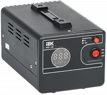 Стабилизатор напряжения 1 кВА однофазный электронный переносной 220В СНР1 серия HUB IEK 3 года гарантия арт.IVS21-1-001-13