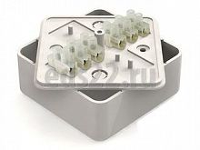 Коробка распределительная для наружного монтажа с клеммной колодкой цвет белый 75х75х20 IP40 GE41212-01 GREENEL