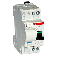 Автоматический выключатель дифференциального тока (АВДТ) 1P+N 16А 30мА AC 4,5кА С DSH941R ABB 2CSR145001R1164