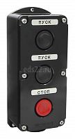 Кнопка ПКЕ212-3 IP40 черная, черная, красная
