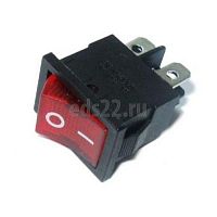 Клавишный выключатель 250В 6А 4с ON-OFF.36-2190 красный с подсветкой Mini (RWB-207,SC-768)