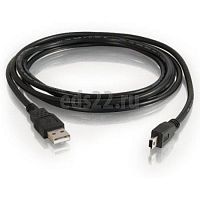 Кабель USB кабель mini USB длинный штекер черный 1м
