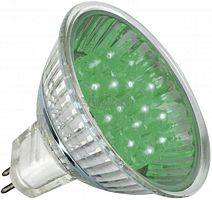 с цоколем GU5.3Лампа светодиодная GU5.3 2,1Вт 220V LED зелёный Camelion