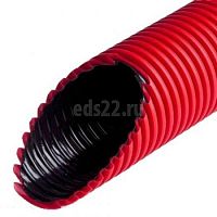 Труба гибкая двустенная для кабельной канализации д.160мм, цвет красный, в бухте 50м., с протяжкой арт.121916 DKC