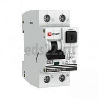 Автоматический выключатель дифференциального тока (АВДТ63) 2п 32A 30мА А 6кА C PROxima EKF DA63-32-30e