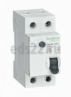Автоматический выключатель дифференциального тока (АВДТ) 2п 25А 10мА А 4,5кА С (1P+N) City9 арт.C9D51625 Systeme Electric