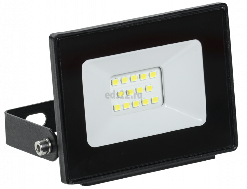 Прожектор светодиодный 10Вт IP65 черный СДО06-10 LED 6500К 800Лм (до -45град) арт.LPDO601-10-65-K02 IEK