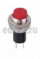 Кнопка-выключатель 220В 2А 2с ON-OFF красная d10.2мм металл Mini (RWD-213) арт.36-3331 REXANT