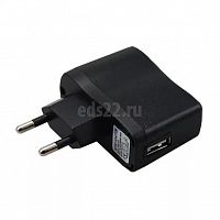Зарядное устройство REXANT USB-1000mA 5V черное 220V арт.16-0239