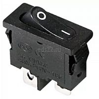 Клавишный выключатель 250В 6А 2с ON-OFF36-2050 черный Mini (RWB-103, SC-766, MRS-101-5)