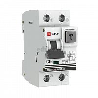 Автоматический выключатель дифференциального тока (АВДТ63) 1P+N 16A 30мА A 6кА C PROxima EKF DA63-16-30e