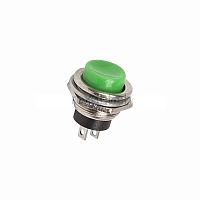 Кнопка-выключатель 220В 2А 2с ON-OFF зеленая d16.2мм металл (RWD-306) арт.36-3353 REXANT
