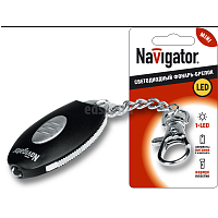 Фонарь Navigator NPT-M-02-1-01LO-2АG3 брелок черный арт.94909