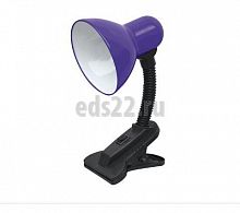 На прищепке настольный светильник in home снп-01ф фиолетовый прищепка