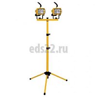 Прожектор металлогалогенный 150Вт Rх7S IP44 желтый на штативе 2*150W 230V с лампой 900*800*1810мм арт.GL2602 Ферон
