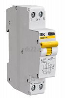 Автоматический выключатель дифференциального тока (АВДТ32М) 1P+N 16А 30мА АС 4,5кА C IEK MAD32-5-016-C-30 